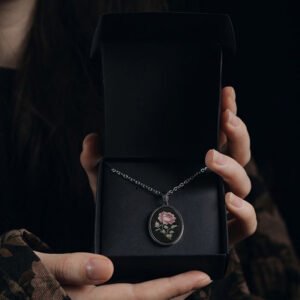 Triangle CZ Stainless Necklace - Image 1